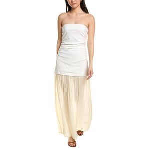 Moonsea Womens  Sleeveless Midi Dress, White